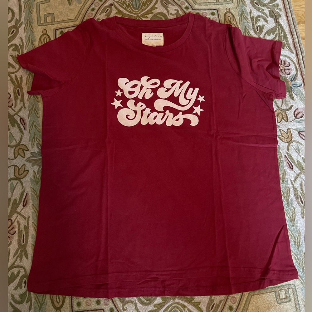 Oh My Stars Women's Burgundy Tee